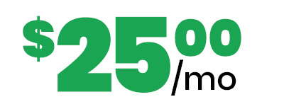 $25.00/month