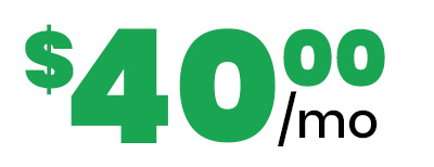 $40.00/month